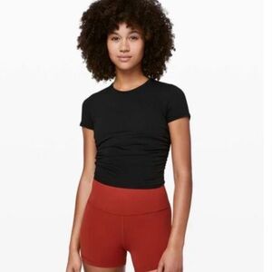Lululemon All It Takes black short sleeve t-shirt, size 6